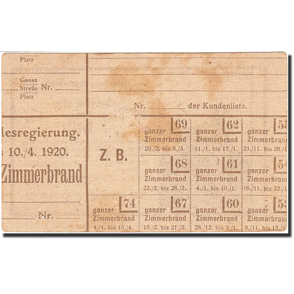 Banknote, Austria, Hinterbrühl, 5 Heller, château, 1920, 1920-08-31, AU(55-58)