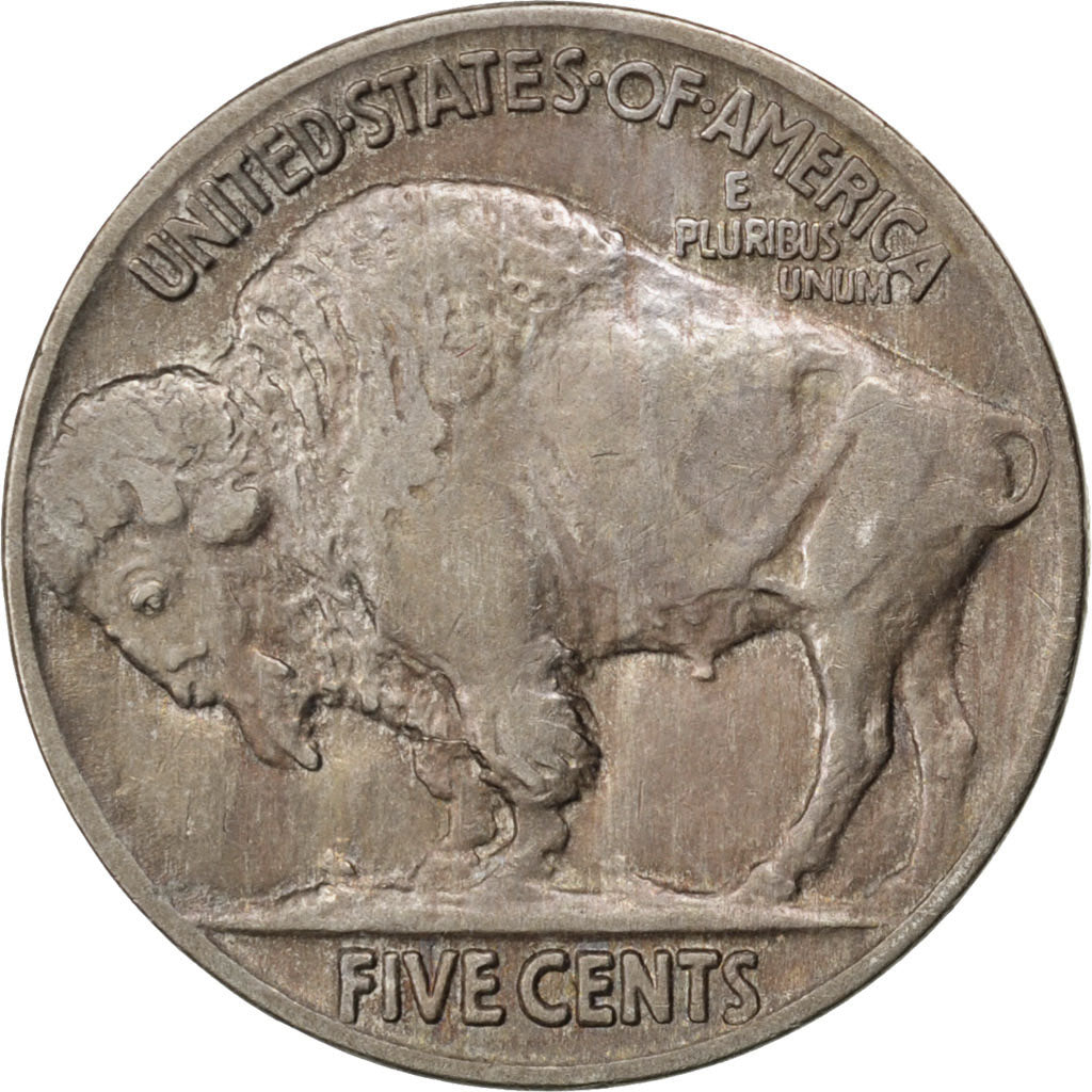 UNITED STATES, Buffalo Nickel, 5 Cents, 1915, U.S. Mint, KM #134, EF(40-45),...