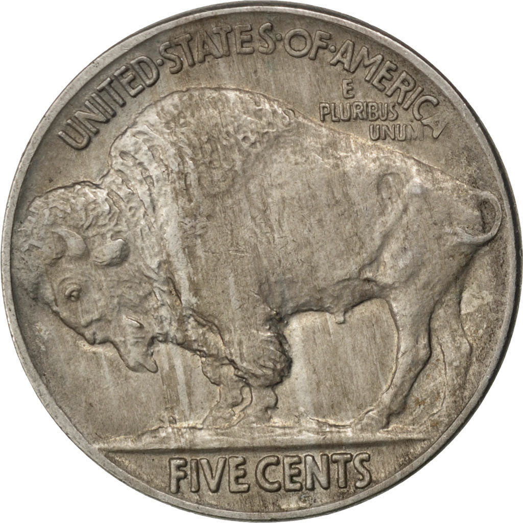 UNITED STATES, Buffalo Nickel, 5 Cents, 1915, U.S. Mint, KM #134, AU(50-53),...