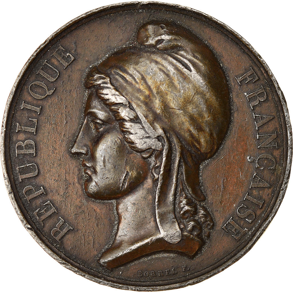France, Medal, Seconde République, Révolution de Février, History, 1848