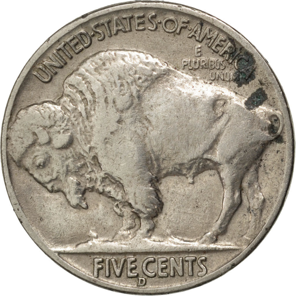 UNITED STATES, Buffalo Nickel, 5 Cents, 1938, U.S. Mint, KM #134, EF(40-45),...