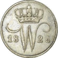 Coin, Netherlands, William I, 10 Cents, 1825, AU(50-53), Silver, KM:53