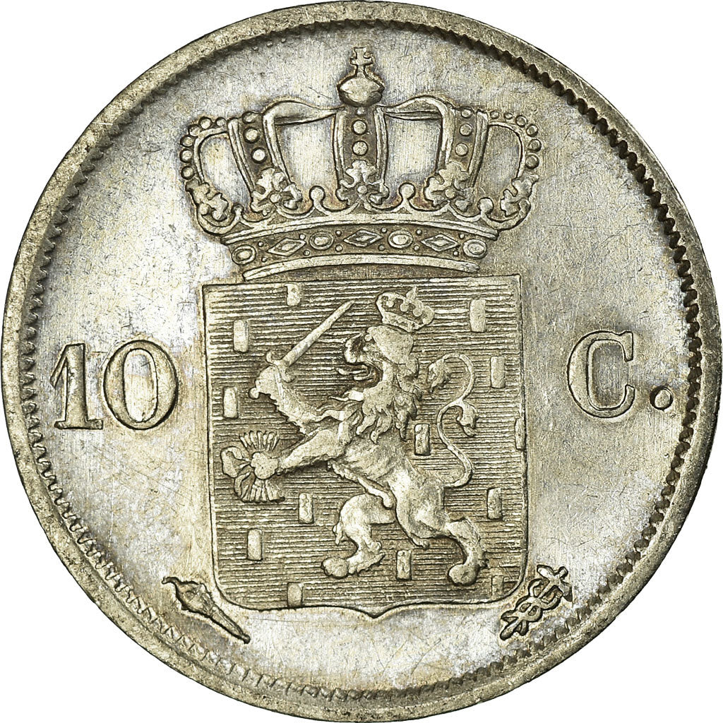 Coin, Netherlands, William I, 10 Cents, 1825, AU(50-53), Silver, KM:53