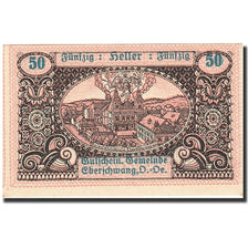 Banknote, Austria, Eberschwang, 50 Heller, Eglise, 1920, 1920-12-01, UNC(64)
