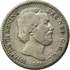 Coin, Netherlands, William III, 10 Cents, 1855, VF(20-25), Silver, KM:80