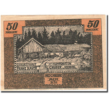 Banknote, Austria, Hochburg-Ach, 50 Heller, ferme, 1920, 1920-12-15, AU(55-58)