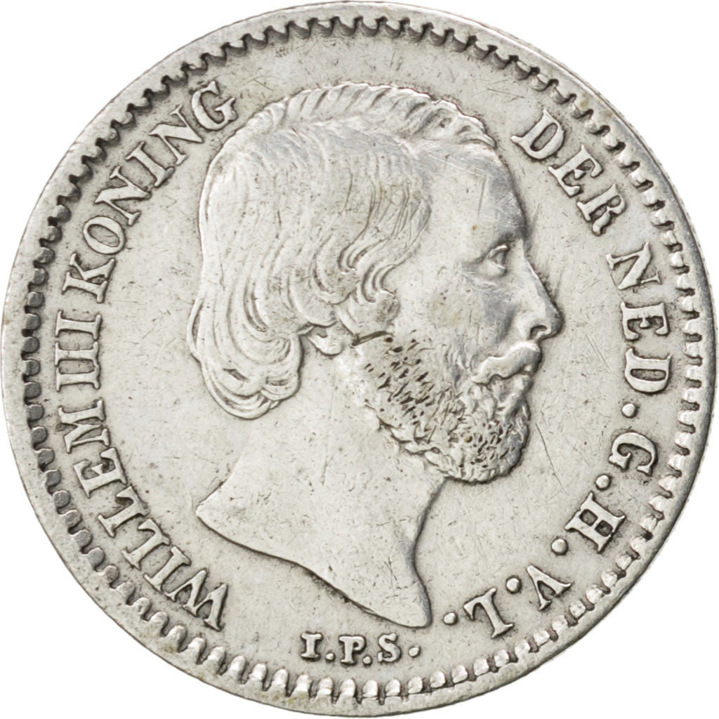 NETHERLANDS, 10 Cents, 1876, KM #80, AU(50-53), Silver, 15, 1.39