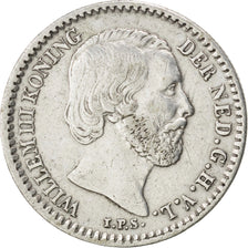 NETHERLANDS, 10 Cents, 1876, KM #80, AU(50-53), Silver, 15, 1.39
