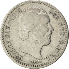 NETHERLANDS, 10 Cents, 1878, KM #80, VF(20-25), Silver, 15, 1.36