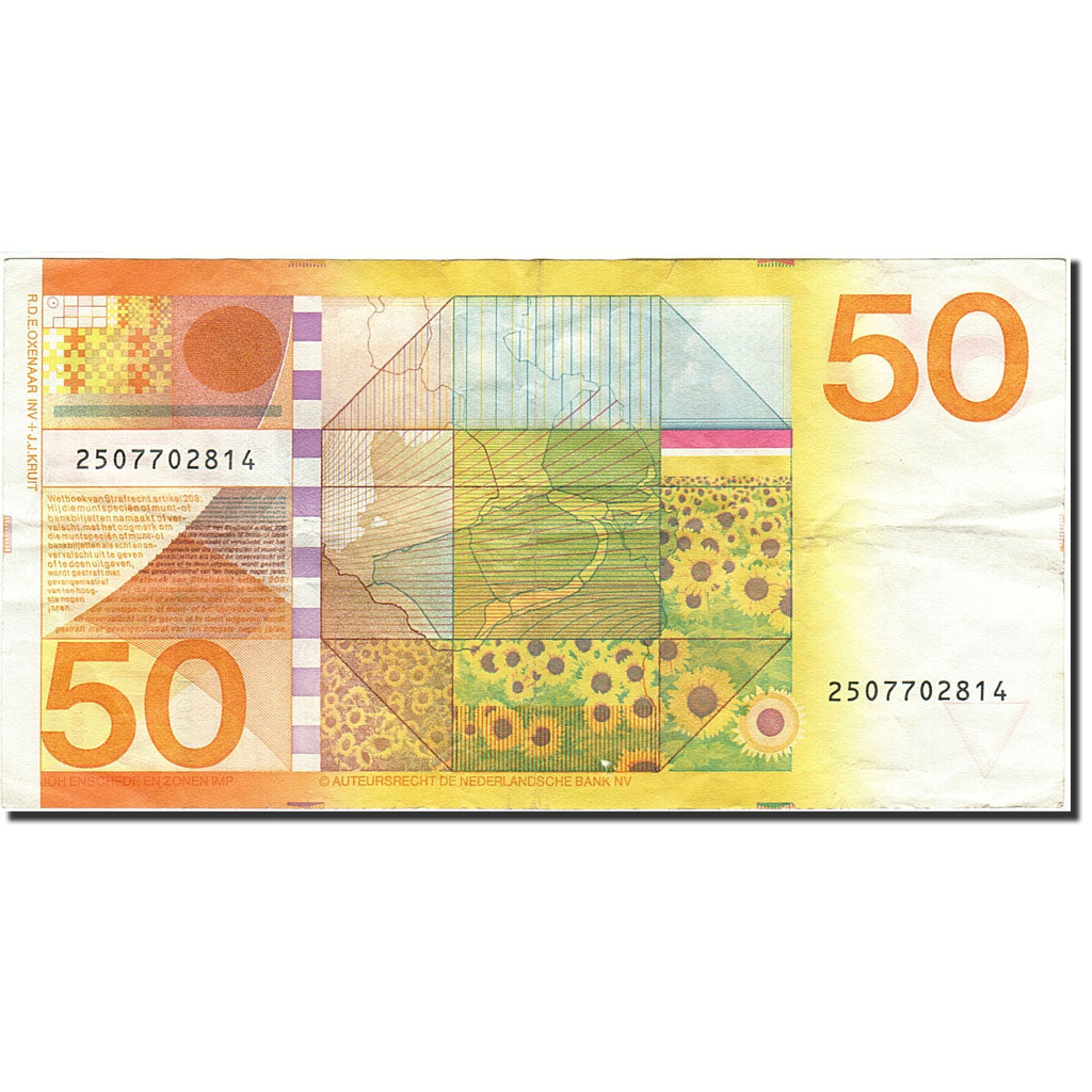 Banknote, Netherlands, 50 Gulden, 1977-1985, 1982-01-04, KM:96, EF(40-45)