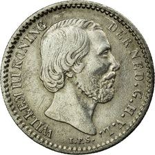Coin, Netherlands, William III, 10 Cents, 1885, EF(40-45), Silver, KM:80