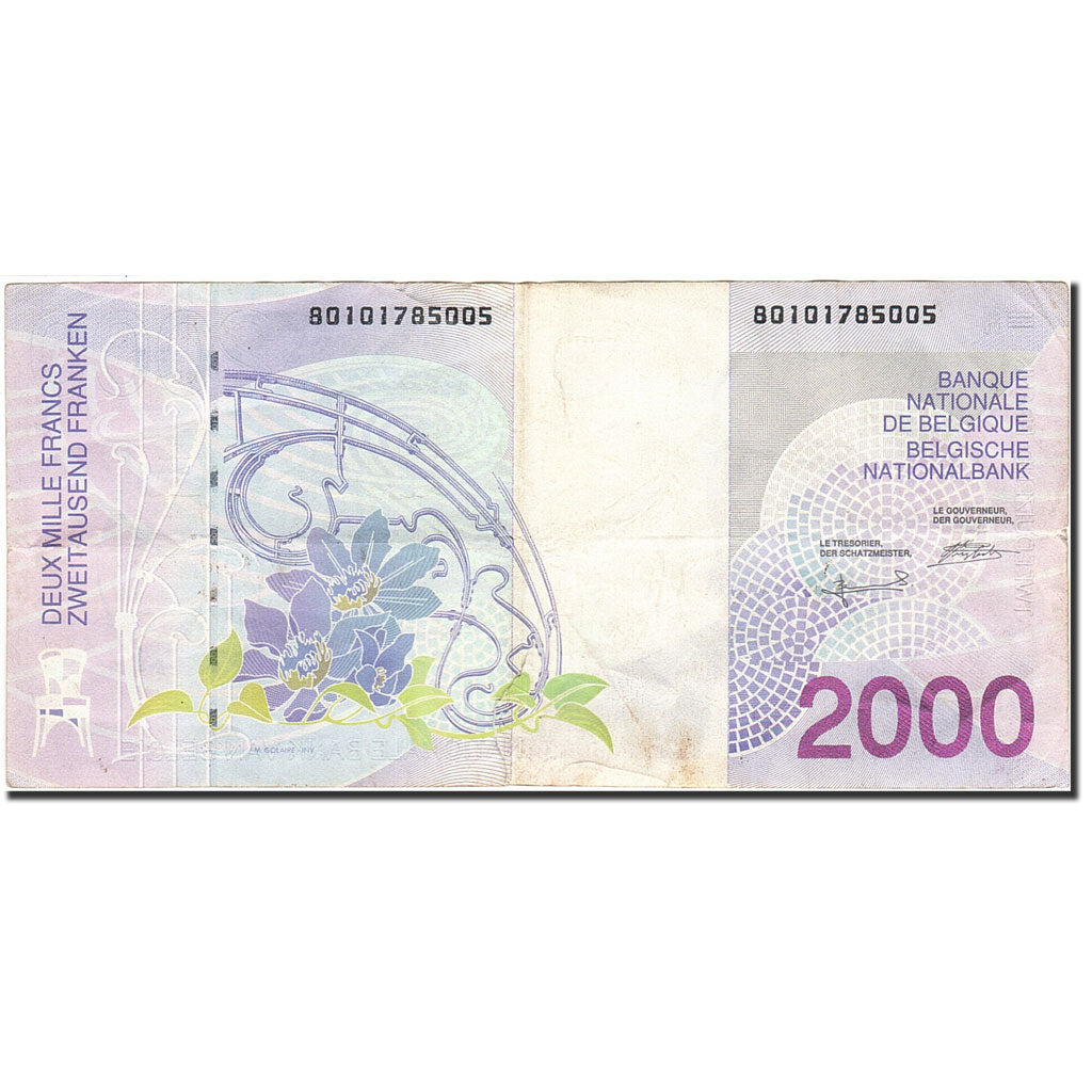 Belgium, 2000 Francs, 1994-1997, KM:151, Undated (1994-2001), EF(40-45)