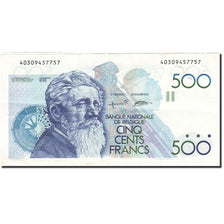 Billete, 500 Francs, 1981-1982, Bélgica, KM:143a, Undated (1982-1998), MBC