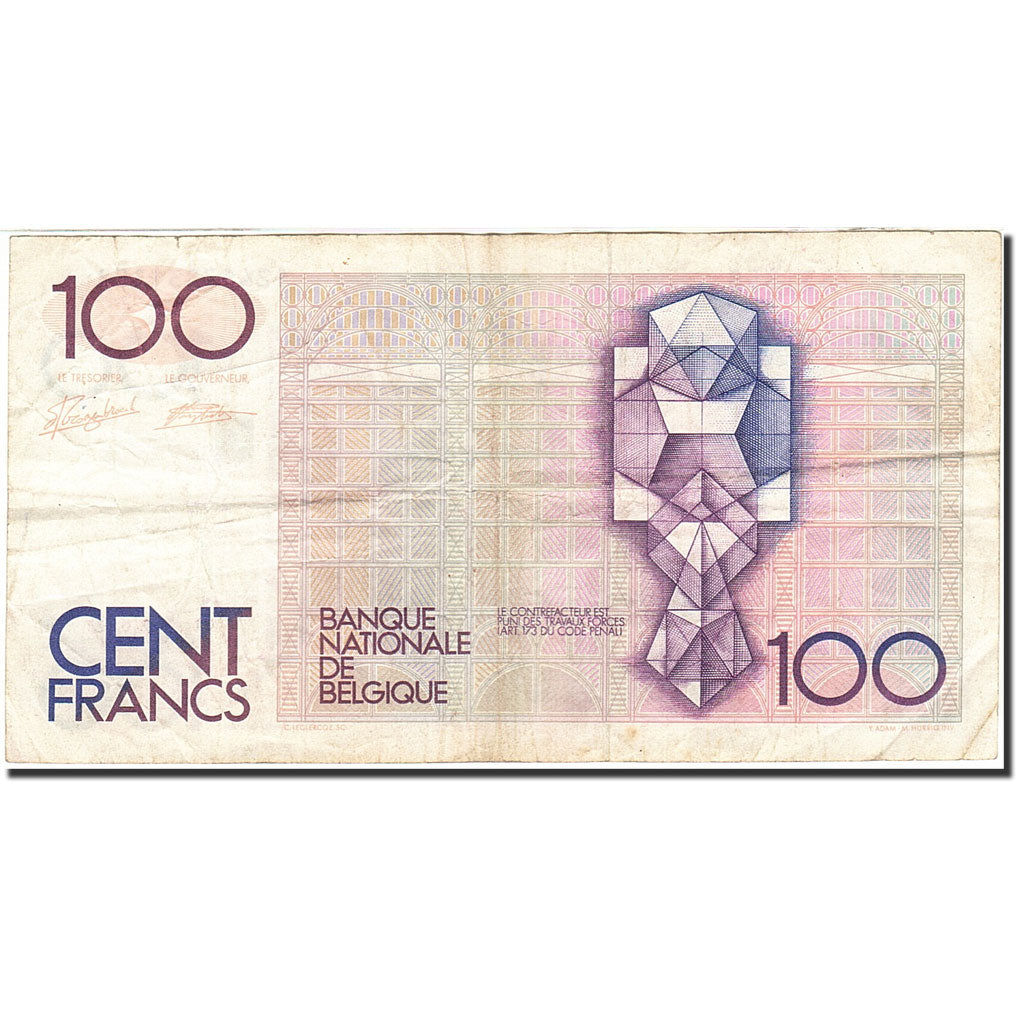 Banknote, Belgium, 100 Francs, 1981-1982, Undated (1982-1994), KM:142a