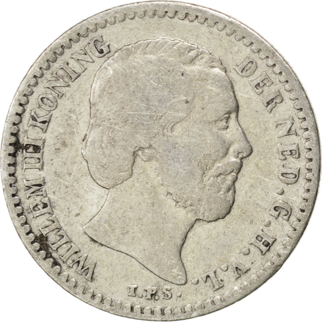 Coin, Netherlands, William III, 10 Cents, 1885, VF(20-25), Silver, KM:80