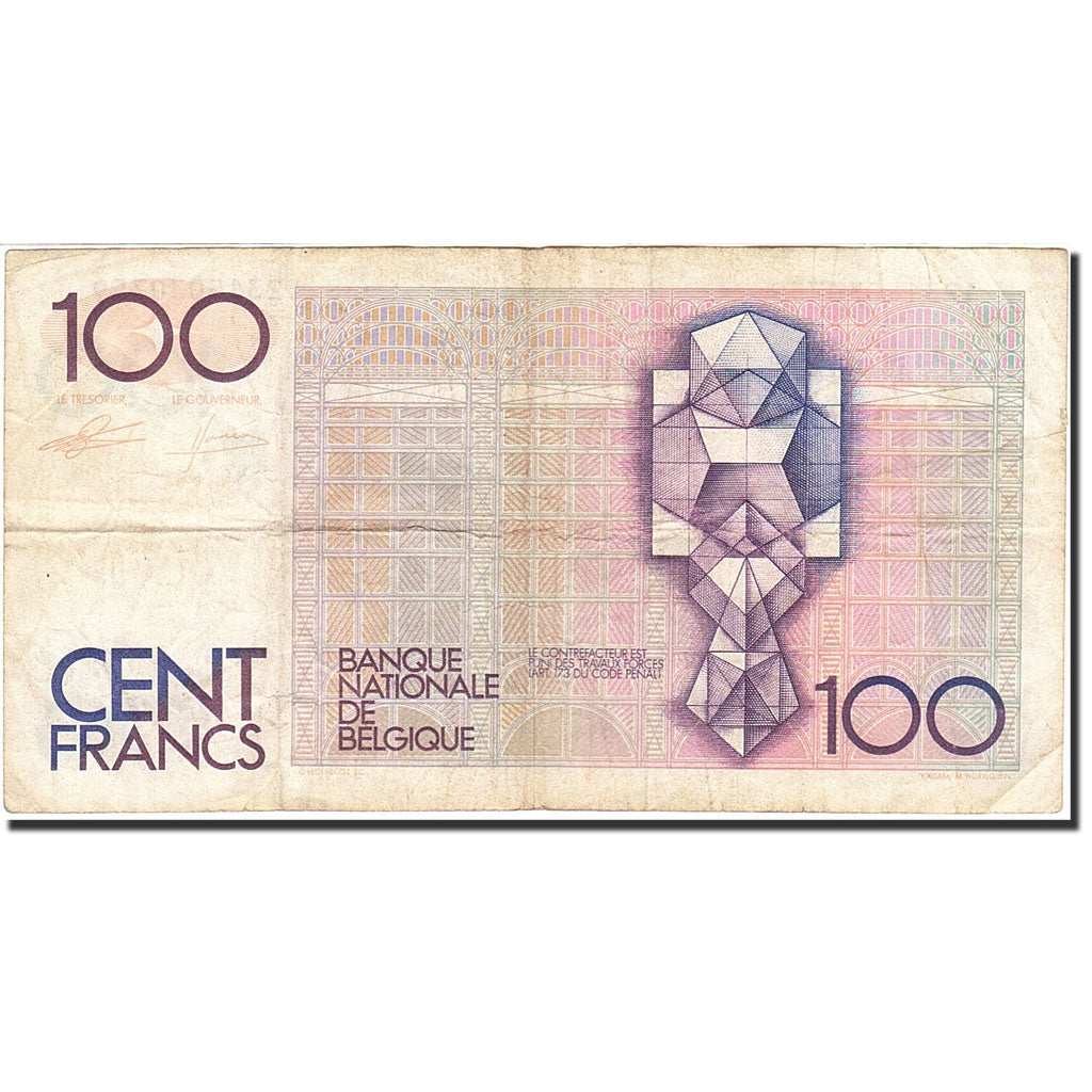 Belgium, 100 Francs, 1946, KM:142a, Undated (1982-1994), VF(20-25)