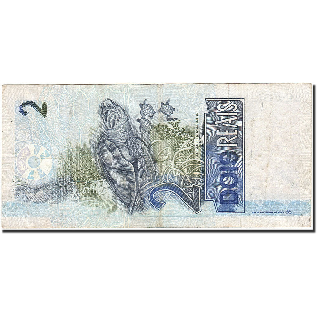 Banknote, Brazil, 2 Reais, 2001-2002, Undated (2001), KM:249c, EF(40-45)