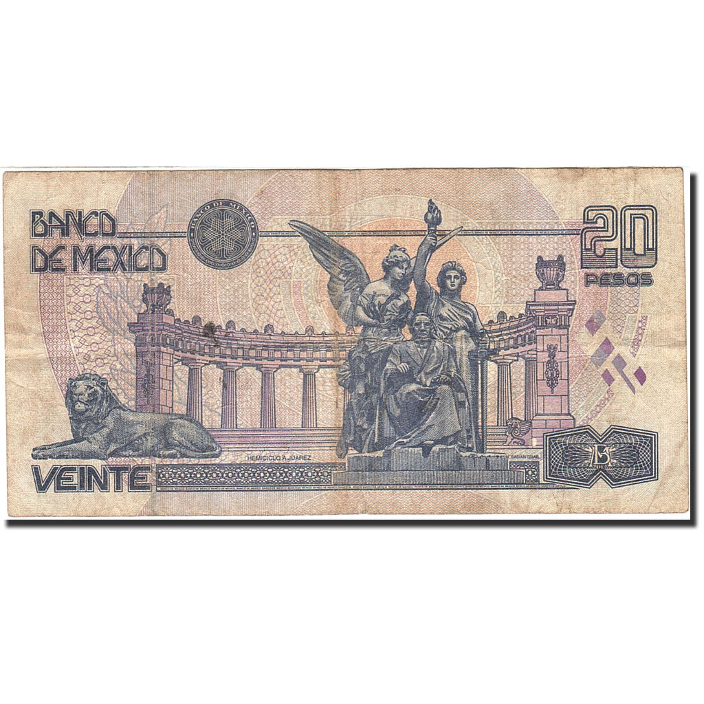 Mexiko, 20 Pesos, 1996, KM:106a, 1994-05-06, S