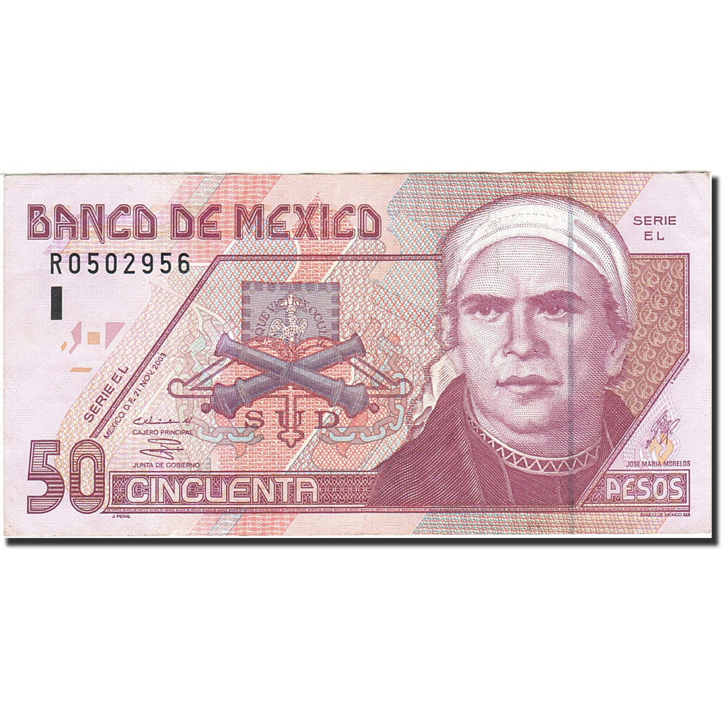 Banknote, Mexico, 50 Pesos, 2000-2001, 2003-11-21, KM:117c, AU(55-58)