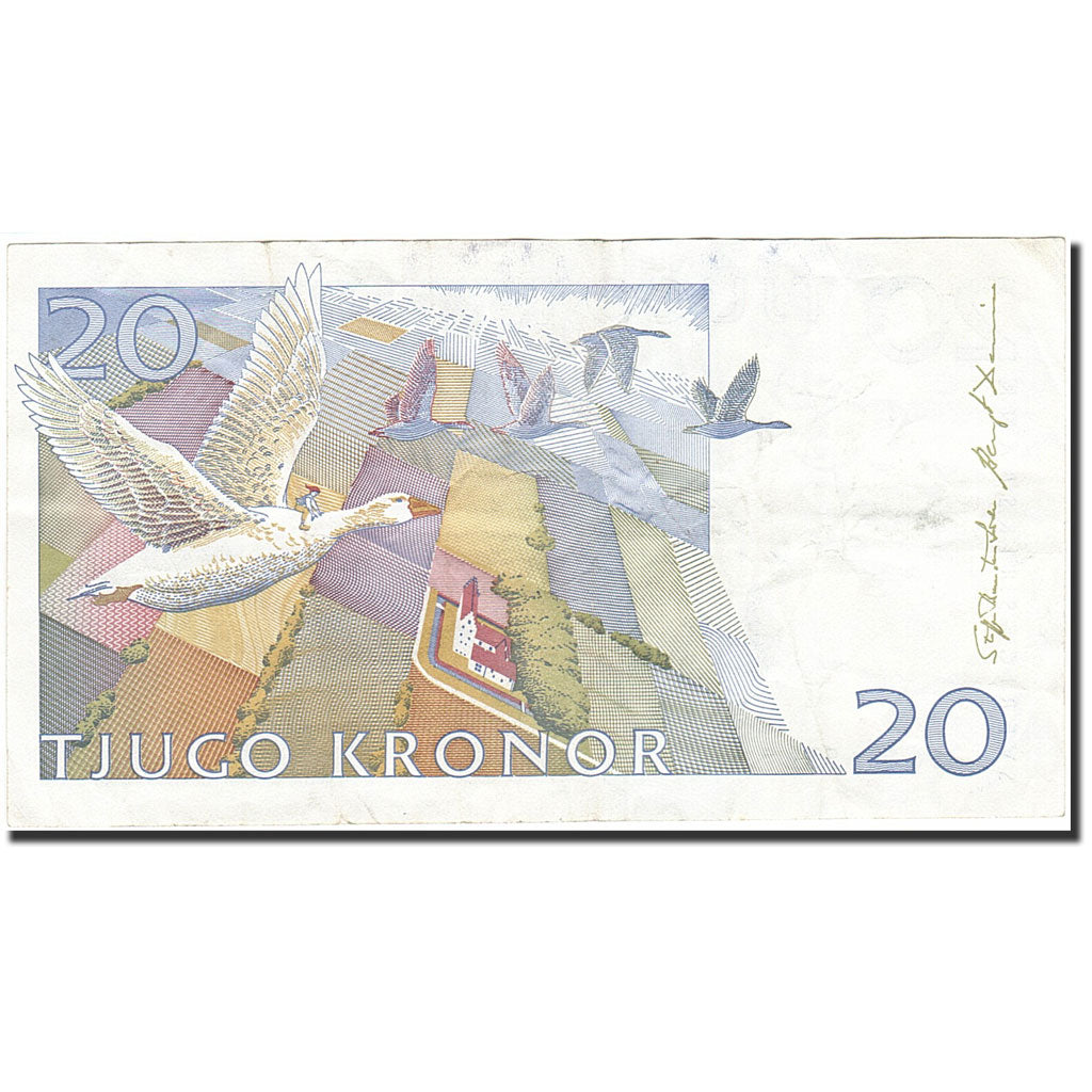 Geldschein, Schweden, 20 Kronor, 1997, 2007, KM:63d, SS