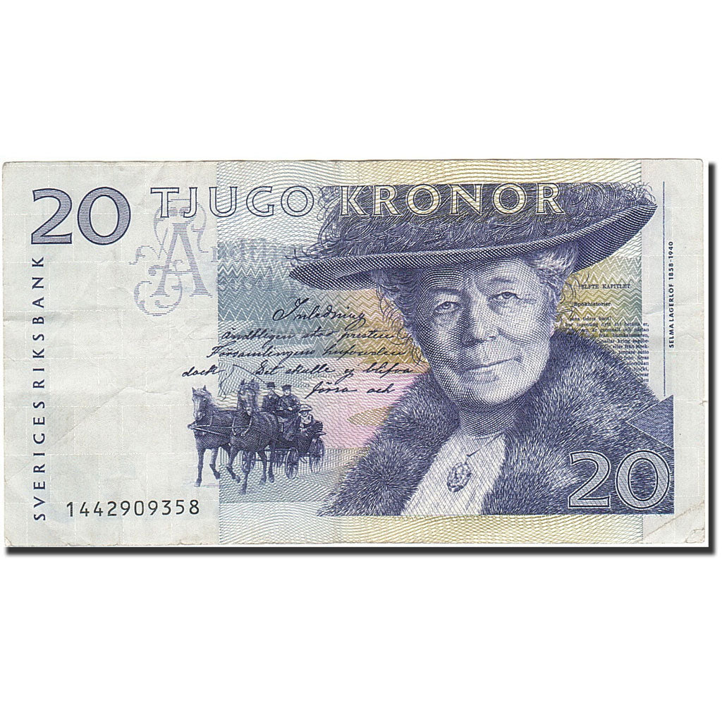 Banknote, Sweden, 20 Kronor, 1997, 2007, KM:63d, VF(30-35)