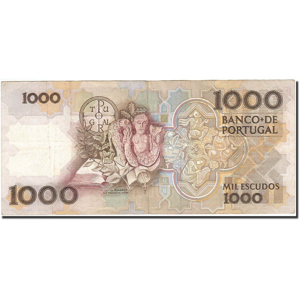 Biljet, Portugal, 1000 Escudos, 1980-1989, 1988-12-22, KM:181e, TTB