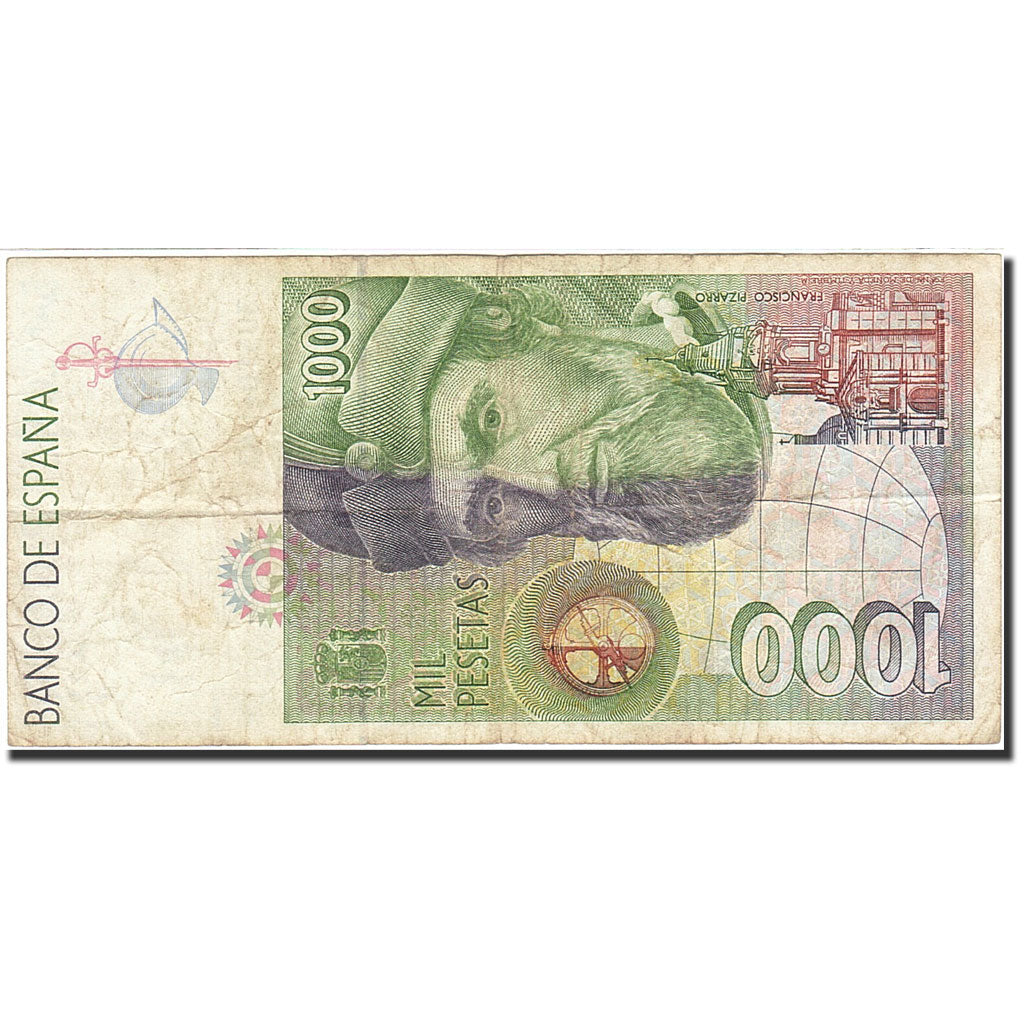 Banknote, Spain, 1000 Pesetas, 1992-1996, 1992-10-12, KM:163, VF(30-35)