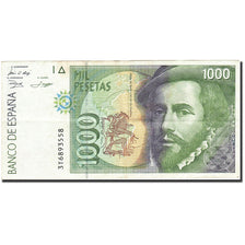 Banknote, Spain, 1000 Pesetas, 1992-1996, 1992-10-12, KM:163, EF(40-45)
