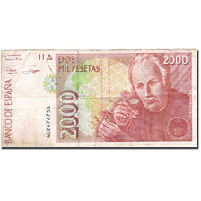 Biljet, Spanje, 2000 Pesetas, 1992-1996, 1992-04-24, KM:164, TB