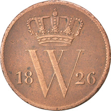 NETHERLANDS, Cent, 1826, KM #47, EF(40-45), Copper, 22, 3.97