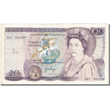 Billet, Grande-Bretagne, 20 Pounds, 1971-1982, 1970-1980, KM:380b, SUP