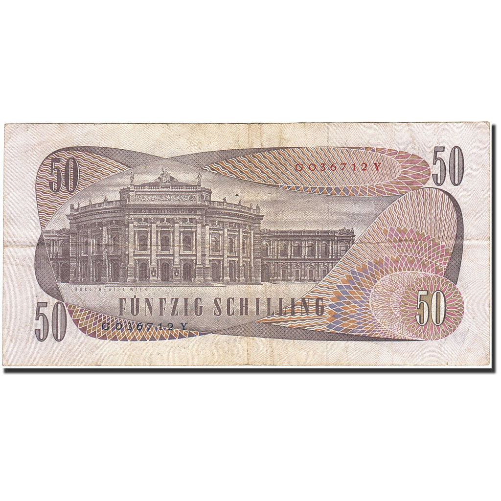 Banknote, Austria, 50 Schilling, 1966-1970, 1970-01-02, KM:143a, VF(20-25)
