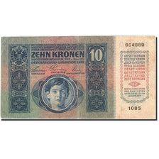 Banknote, Austria, 10 Kronen, 1919, 1915-01-02, KM:51a, VF(20-25)