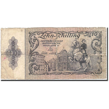 Banknote, Austria, 10 Schilling, 1949-1954, 1950-01-02, KM:127, VG(8-10)