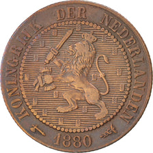 Coin, Netherlands, William III, 2-1/2 Cent, 1880, EF(40-45), Bronze, KM:108.1