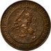 Coin, Netherlands, William III, 2-1/2 Cent, 1881, AU(55-58), Bronze, KM:108.1