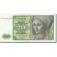 Banconote, GERMANIA - REPUBBLICA FEDERALE, 20 Deutsche Mark, 1970-1980, KM:32a