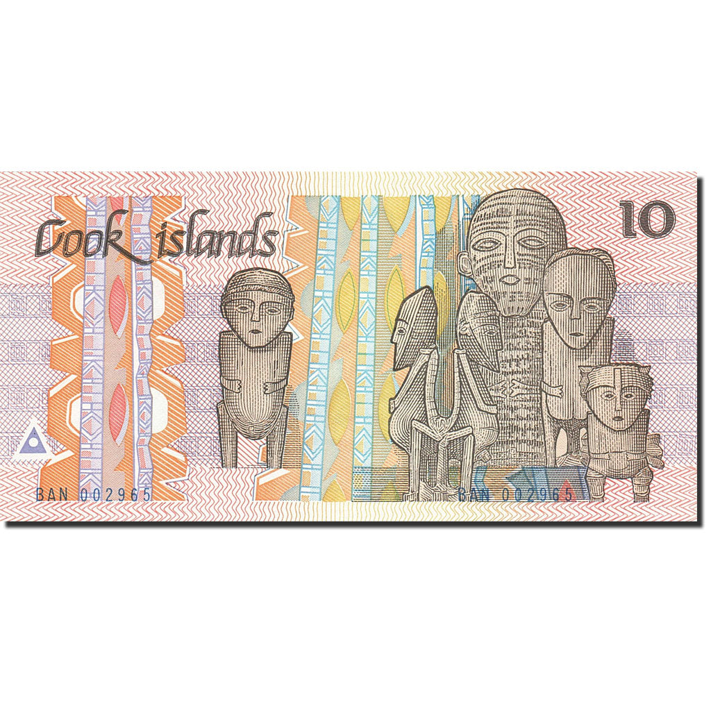 Banknote, Cook Islands, 10 Dollars, 1987, Undated (1987), KM:4a, UNC(63)