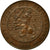 Coin, Netherlands, William III, 2-1/2 Cent, 1884, MS(60-62), Bronze, KM:108.1
