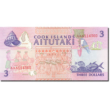 Banknote, Cook Islands, 3 Dollars, 1992, Undated (1992), KM:7a, UNC(65-70)
