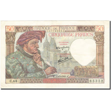 Banknote, France, 50 Francs, 1941, 1941-03-13, AU(55-58), Fayette:19.7, KM:93