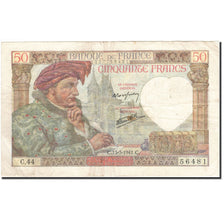 Billet, France, 50 Francs, 1941, 1941-03-13, TTB, Fayette:19.7, KM:93
