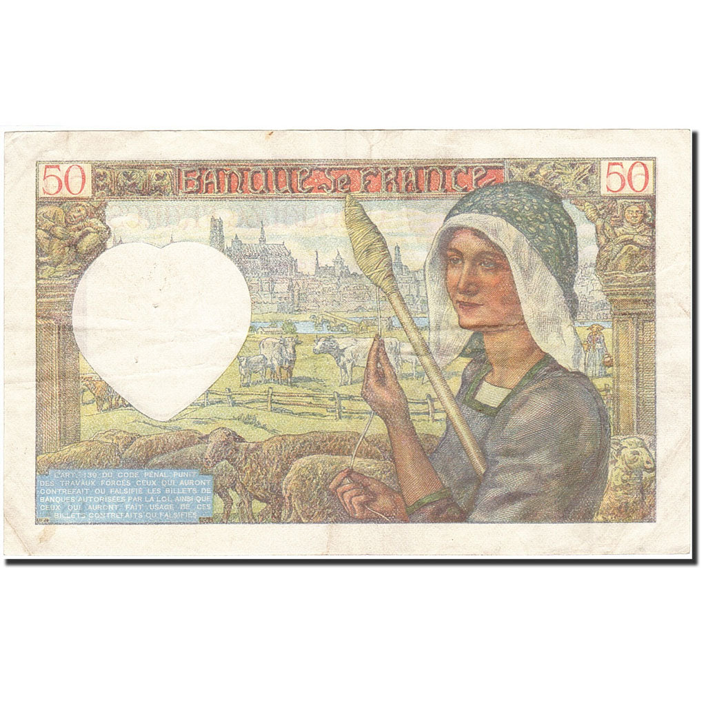 Billet, France, 50 Francs, 1941, 1941-03-13, TTB, Fayette:19.7, KM:93