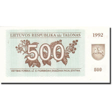 Biljet, Lithouwen, 500 (Talonas), 1992, 1992, KM:44, NIEUW