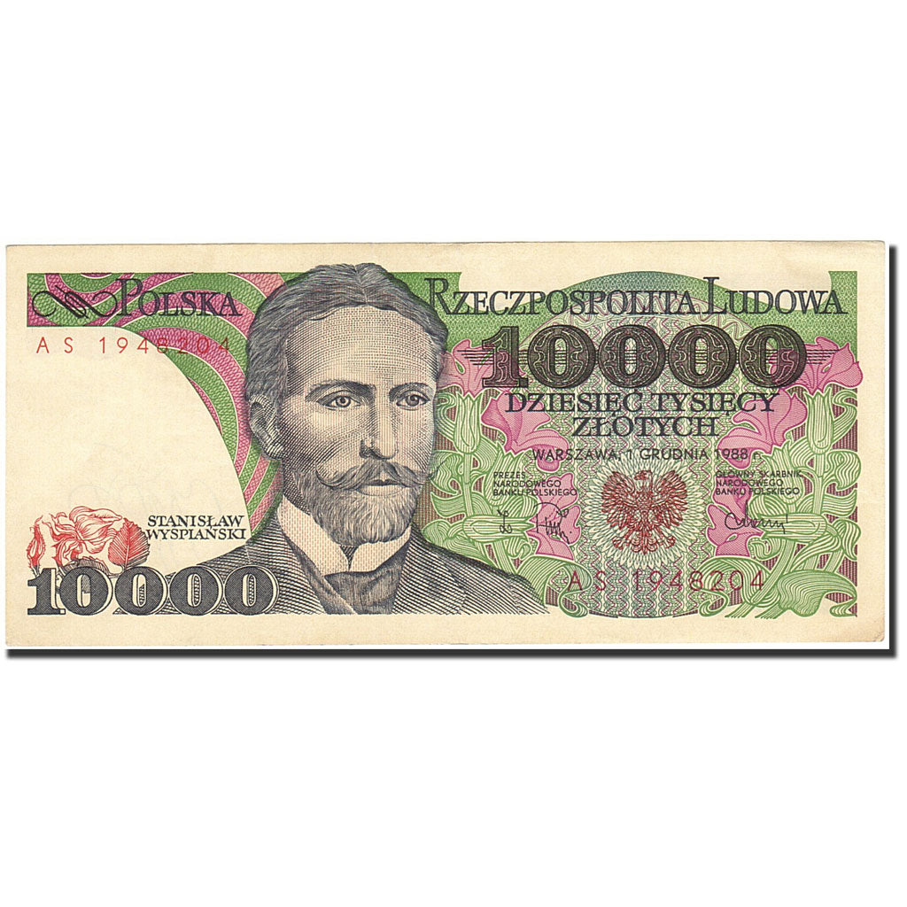 Banknote, Poland, 10,000 Zlotych, 1987-1990, 1988-12-01, KM:151b, AU(55-58)