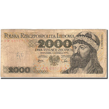Poland, 2000 Zlotych, 1977, 1979-06-01, KM:147b, VG(8-10)