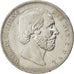 NETHERLANDS, 2-1/2 Gulden, 1854, KM #82, AU(50-53), Silver, 38, 24.92