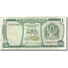 Banknote, Malta, 1 Lira, 1967, 1973, KM:31f, VF(20-25)