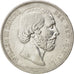 NETHERLANDS, 2-1/2 Gulden, 1865, KM #82, AU(50-53), Silver, 38, 24.90