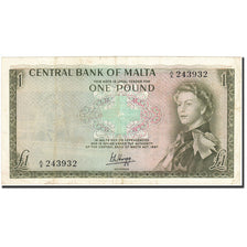 Geldschein, Malta, 1 Pound, 1968-1969, 1969, KM:29a, S+